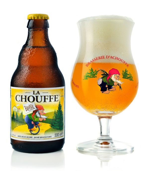 La Chouffe Belgian Blond Beer Ratebeer Pts Happy Families